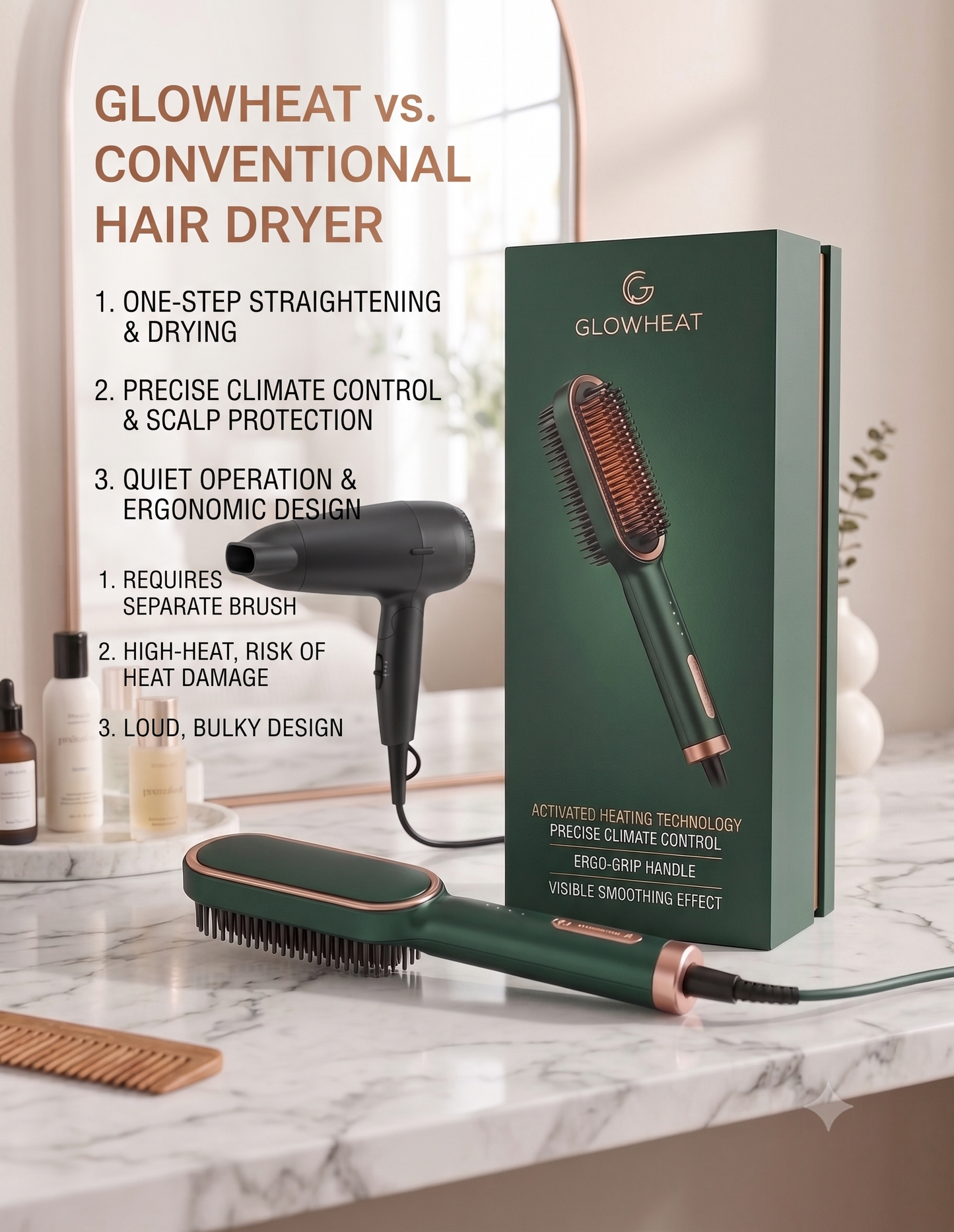 Tourmaline Ceramic Hair Curler Brush