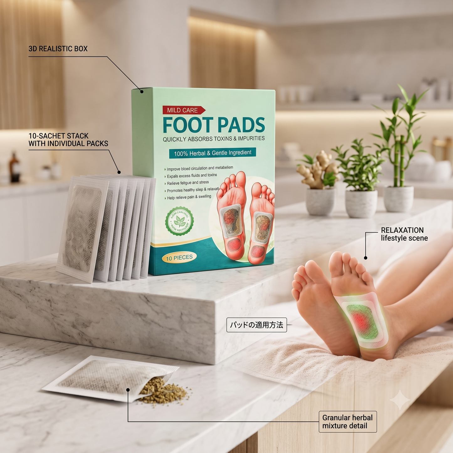 Herbal Detox Foot Pads